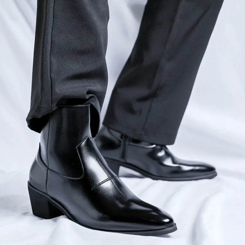 The Carmel Valley Men's Block Heel Chelsea Boots