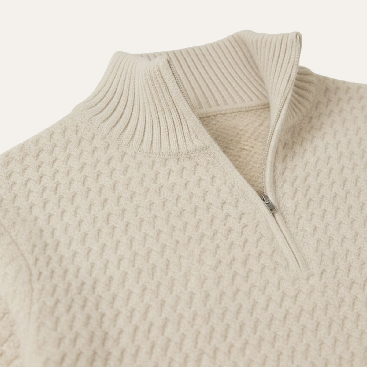 The Riviera Men’s Luxury Quarter Zip Knit Sweater