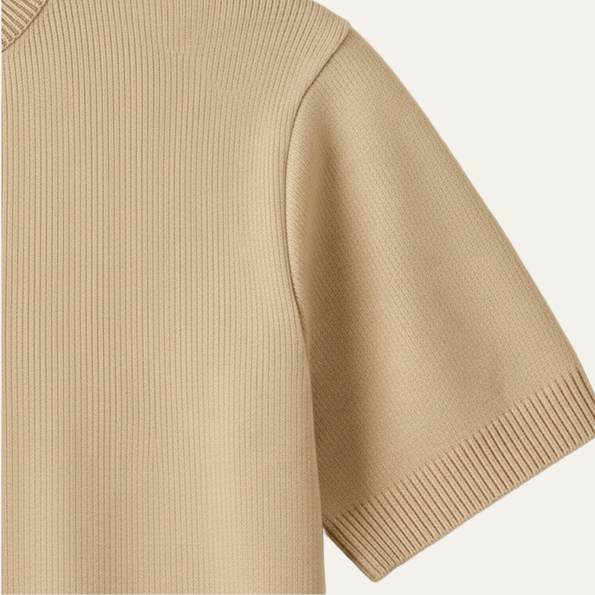 The Evoque Men’s Slim Fit Cashmere Shirt – Lightweight Short Sleeve Knit