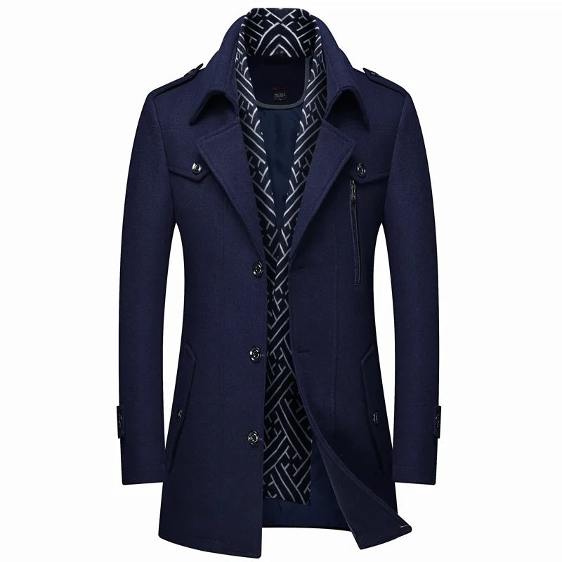 The Arcadia Men’s Mid Length Slim Fit Winter Coat