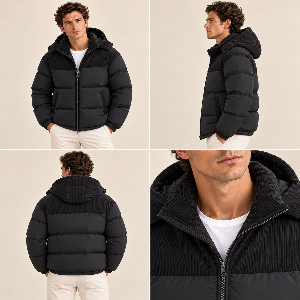 The Irvine Men’s Warm Hooded Puffer Jacket