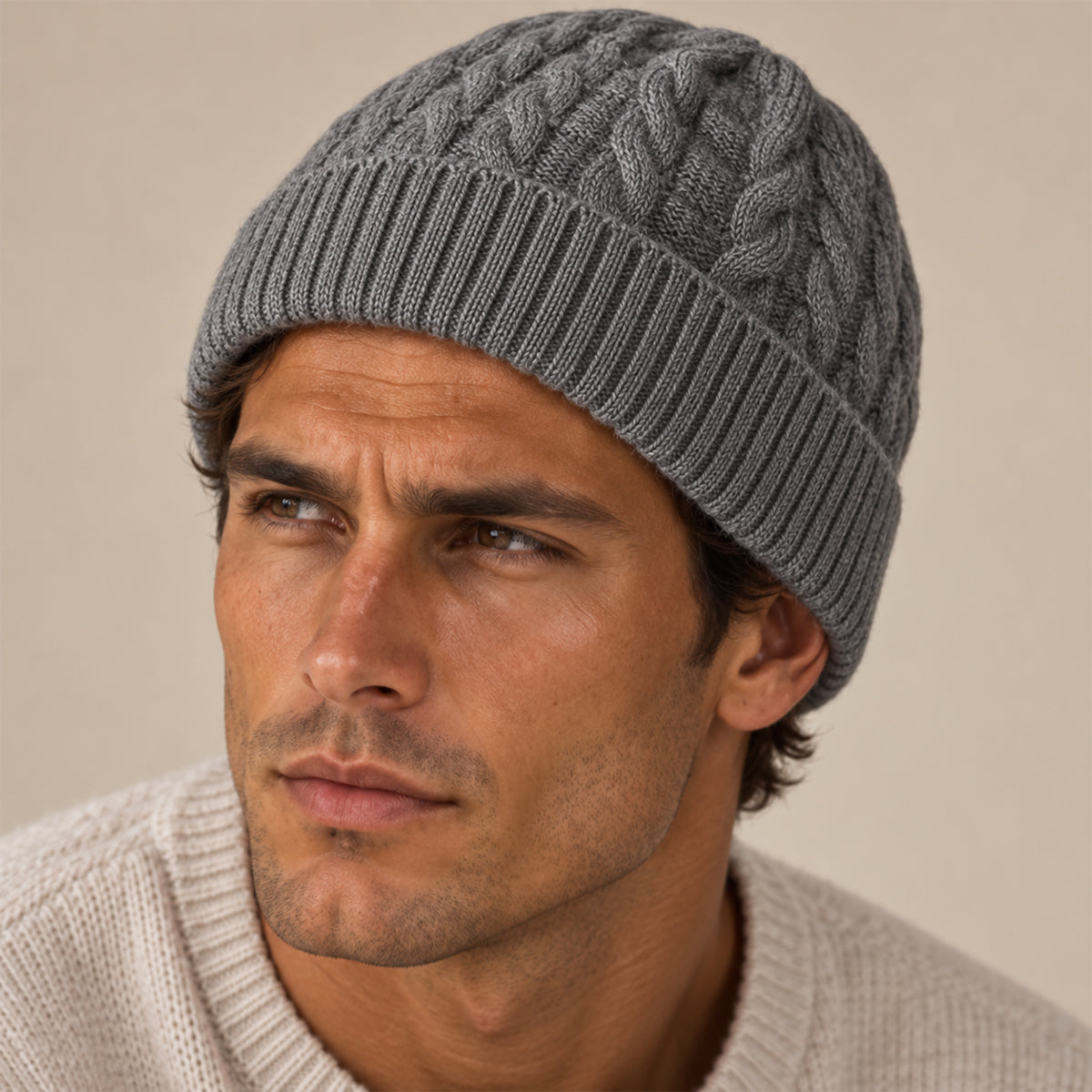 The Kingsley Men's Classic Ribbed Knit Beanie