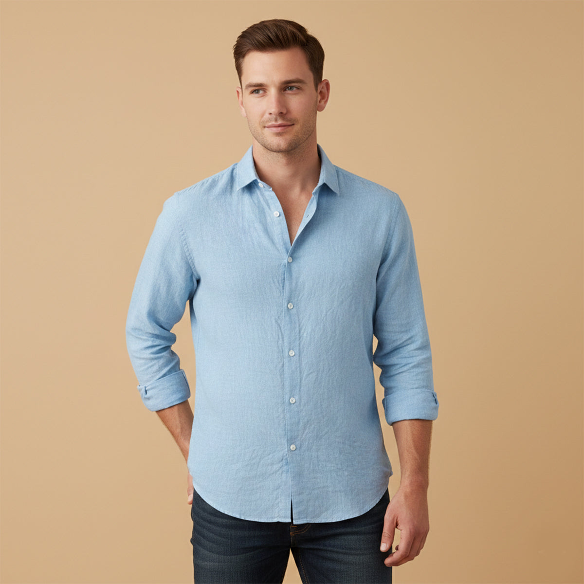 The Sussex Men’s Casual Cotton Linen Summer Shirt