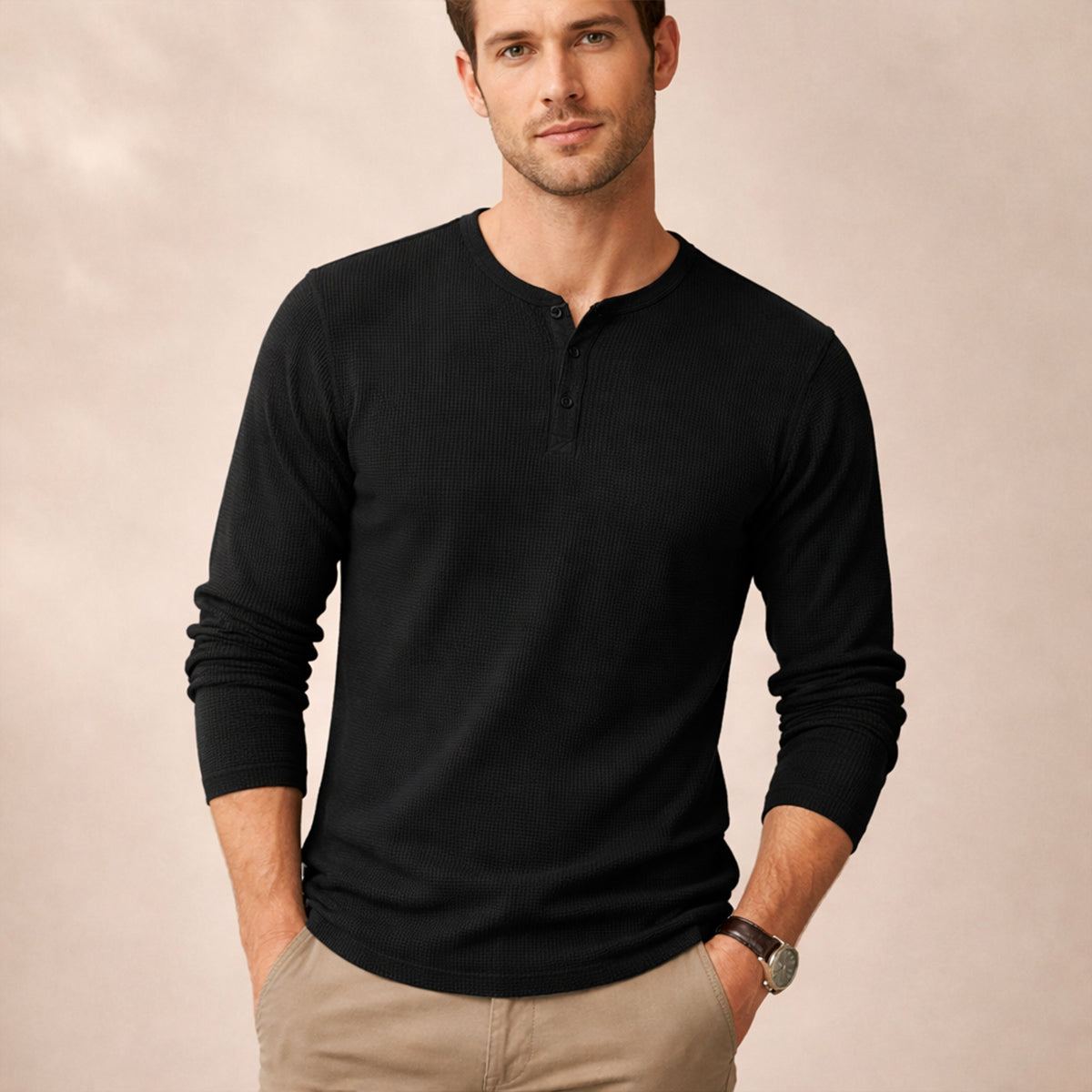 The Meadowwood Ridge Men’s Textured Stripe Button Down Retro  Shirt