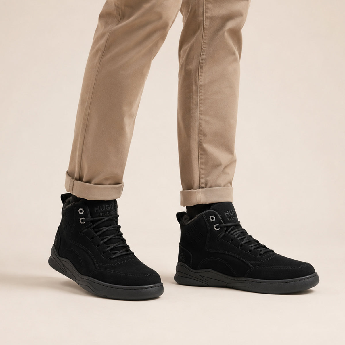 The Cedarforest Men’s Winter Fur Lined High Top Snow Boots