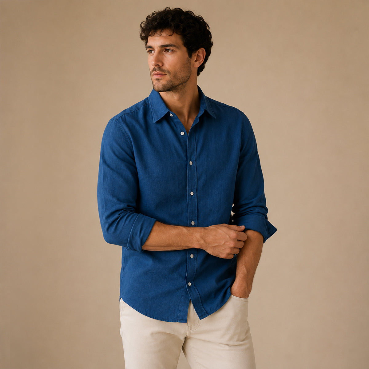The Aspen Men’s Breathable Button Down Casual Cotton Shirt