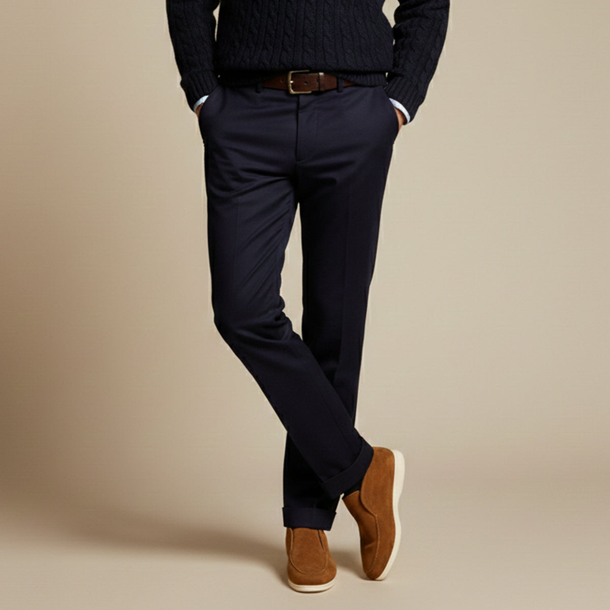 The Santorini Men’s Minimalist Luxury Slip On Loafers