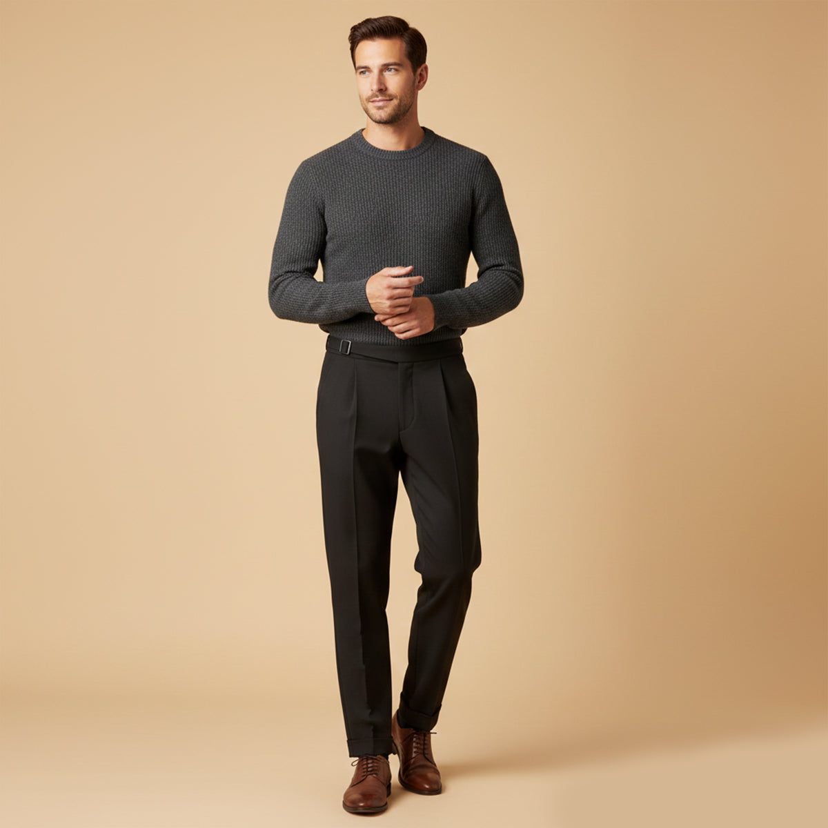 The Monaco Tailored Pants– Men’s High Waisted Pleated Pants