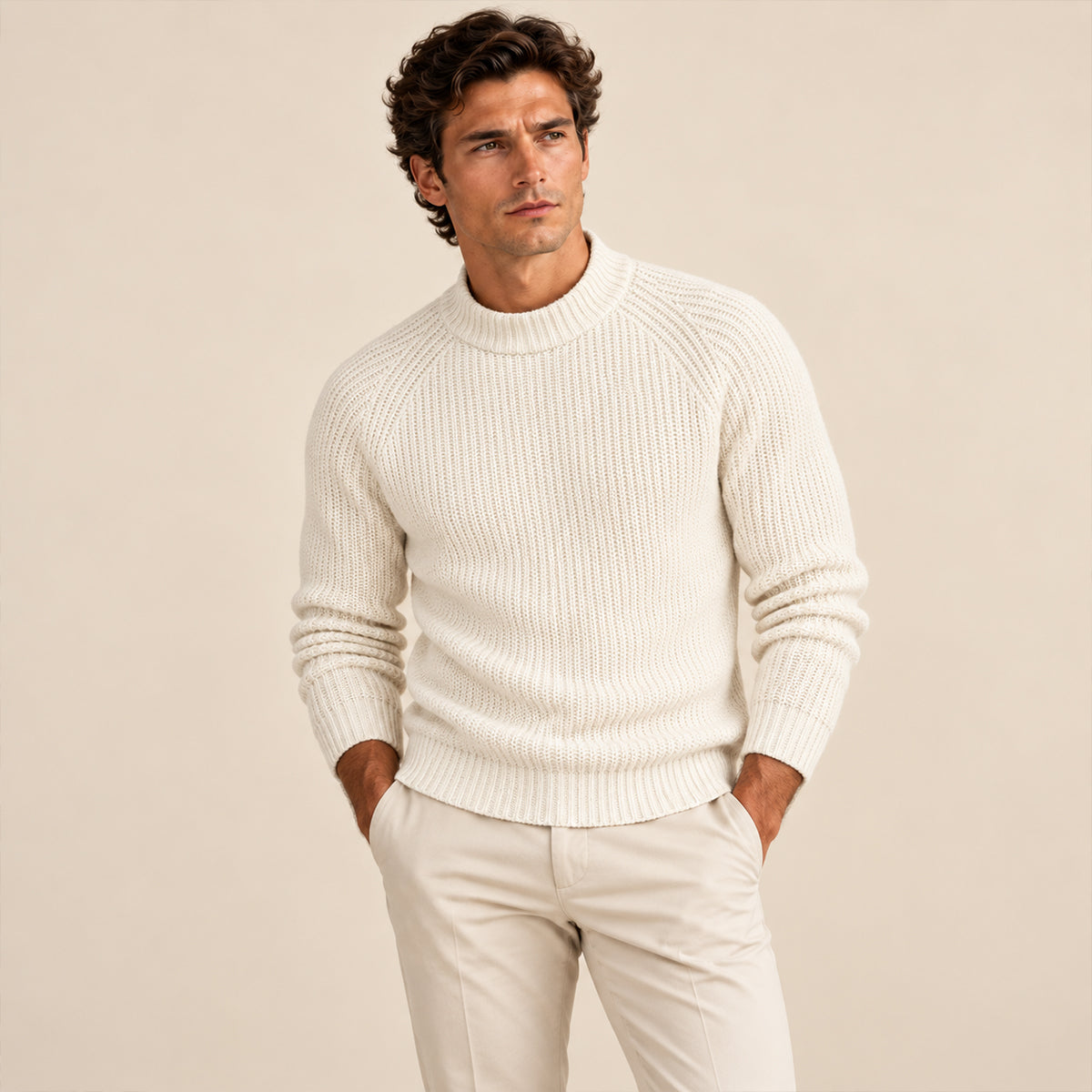 The Ely 100% Cashmere Crewneck for Men