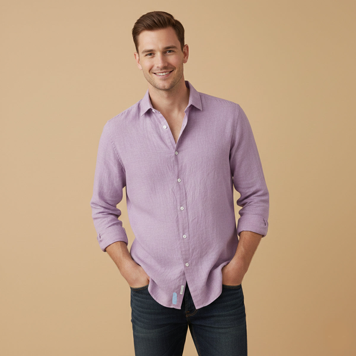 The Sussex Men’s Casual Cotton Linen Summer Shirt
