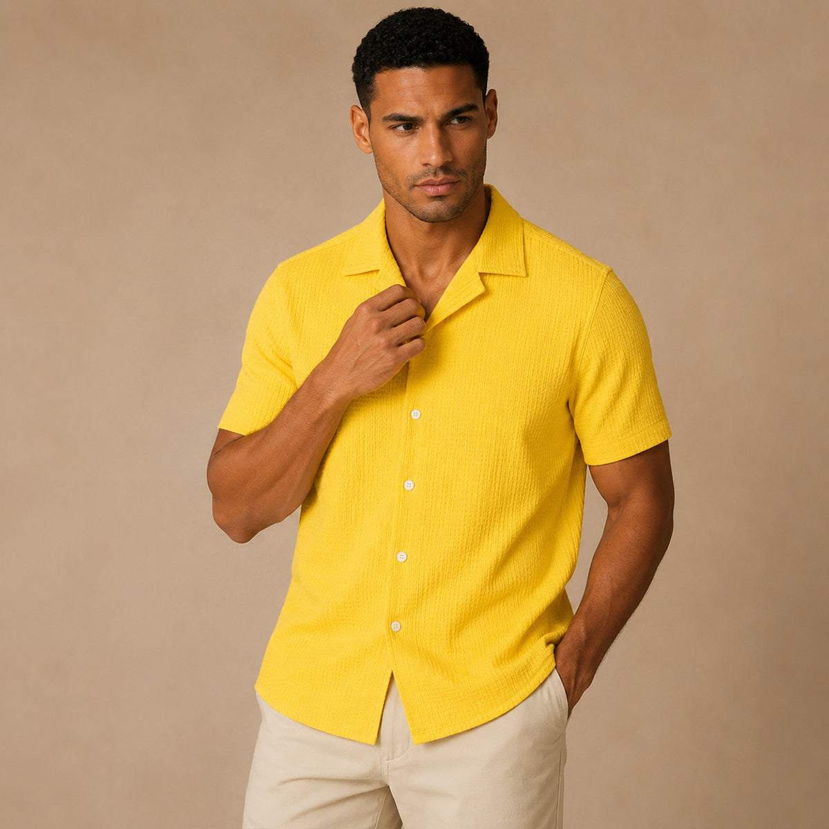 The Porta Venezia Men’s Lightweight Streetwear Button Up Shirt
