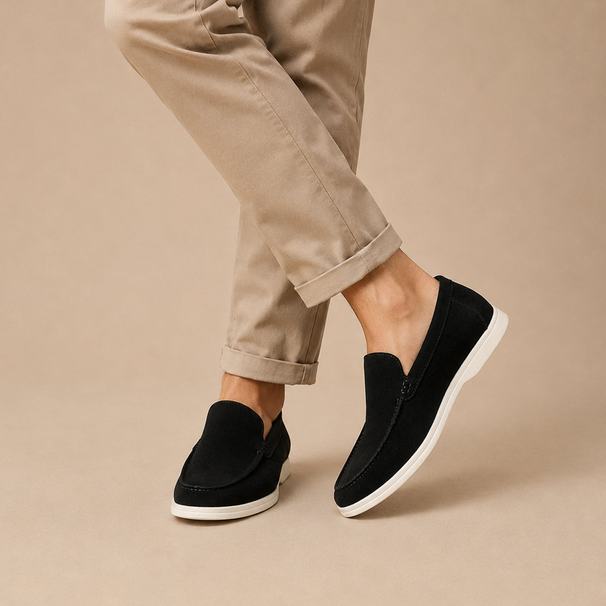 The Lorne Men’s Lightweight Casual Suede Slip On Loafers