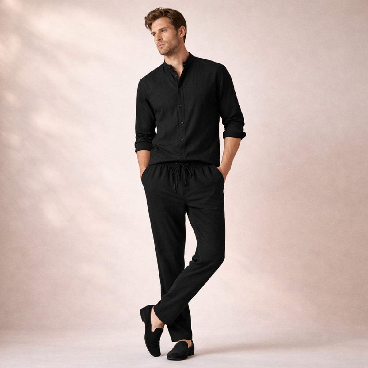 The Hampton  Men’s Summer Lightweight Set – Shirt & Trousers