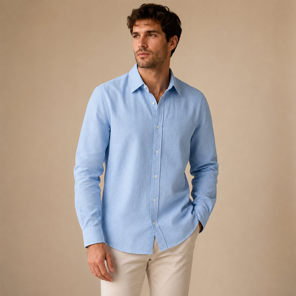 The Aspen Men’s Breathable Button Down Casual Cotton Shirt