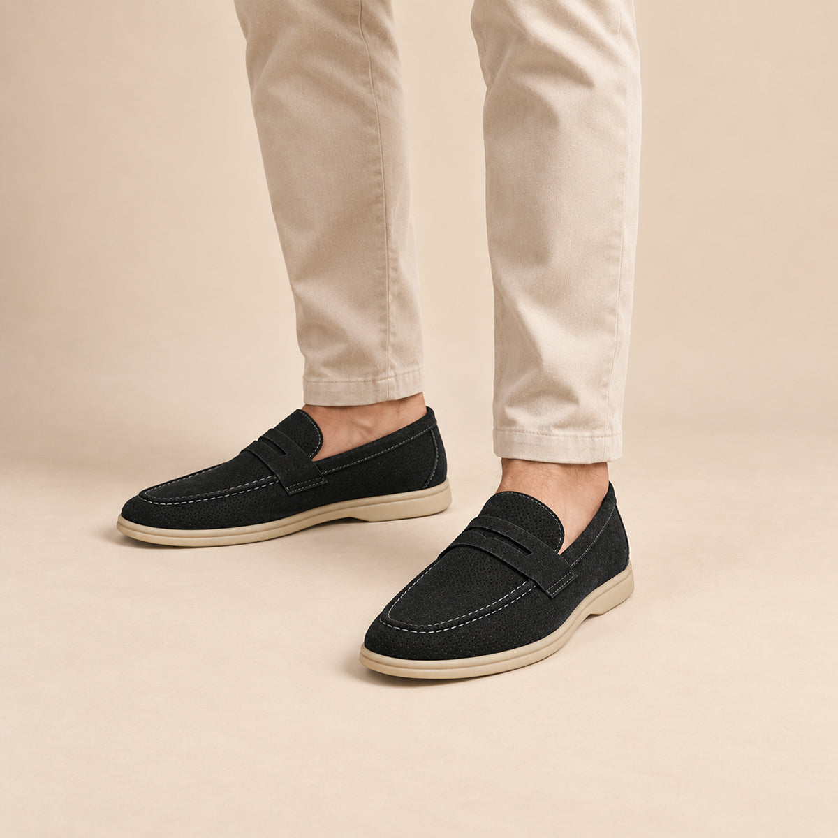 The Daylesford Men’s Classic Slip On Suede Loafers