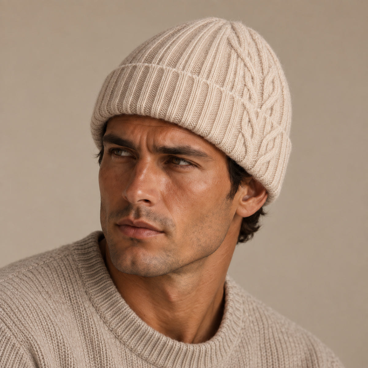 The Wentworth Men's Luxury Ribbed Knit Beanie