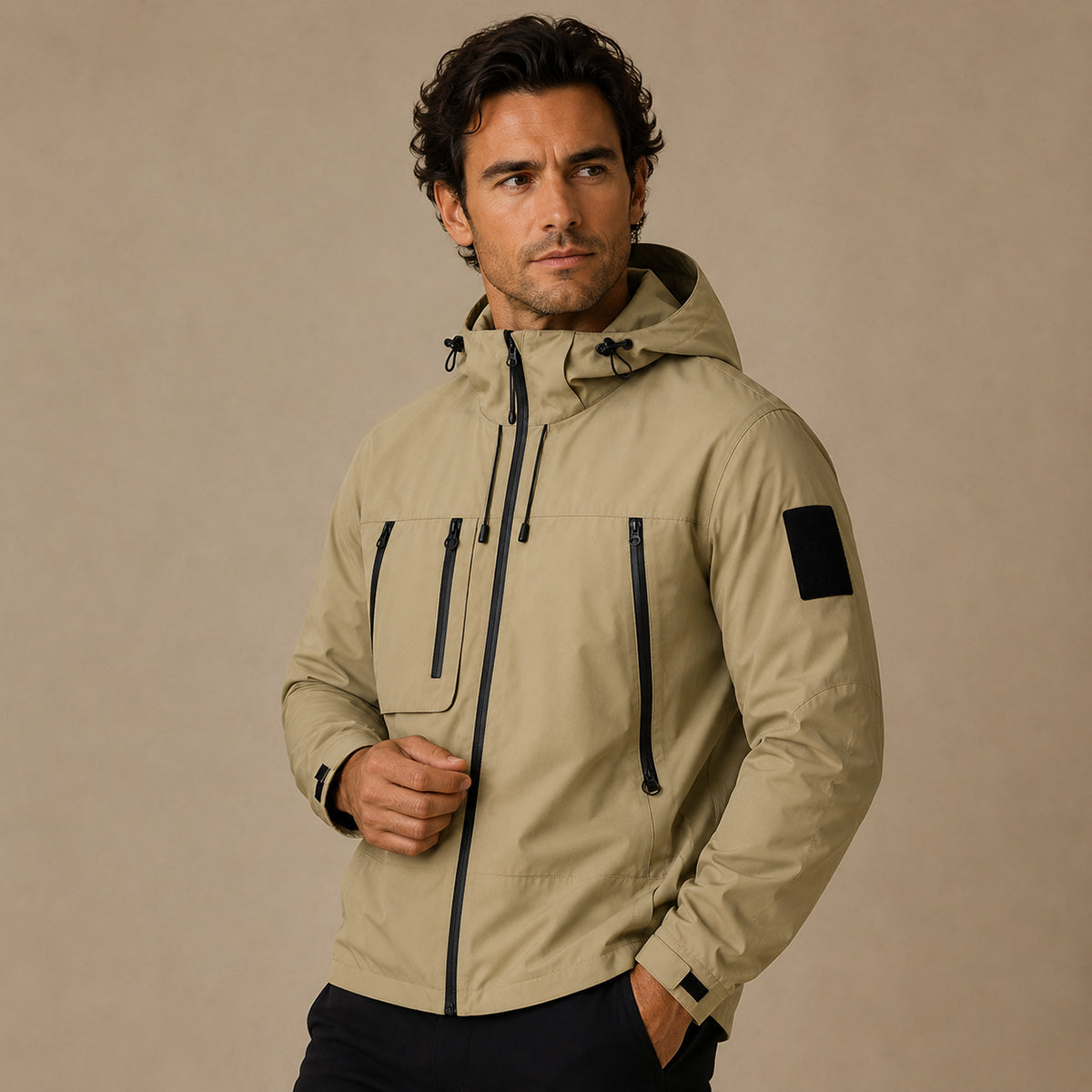 The Seathwaite Lightweight Waterproof Windbreaker – Hooded Rain Jacket for Men