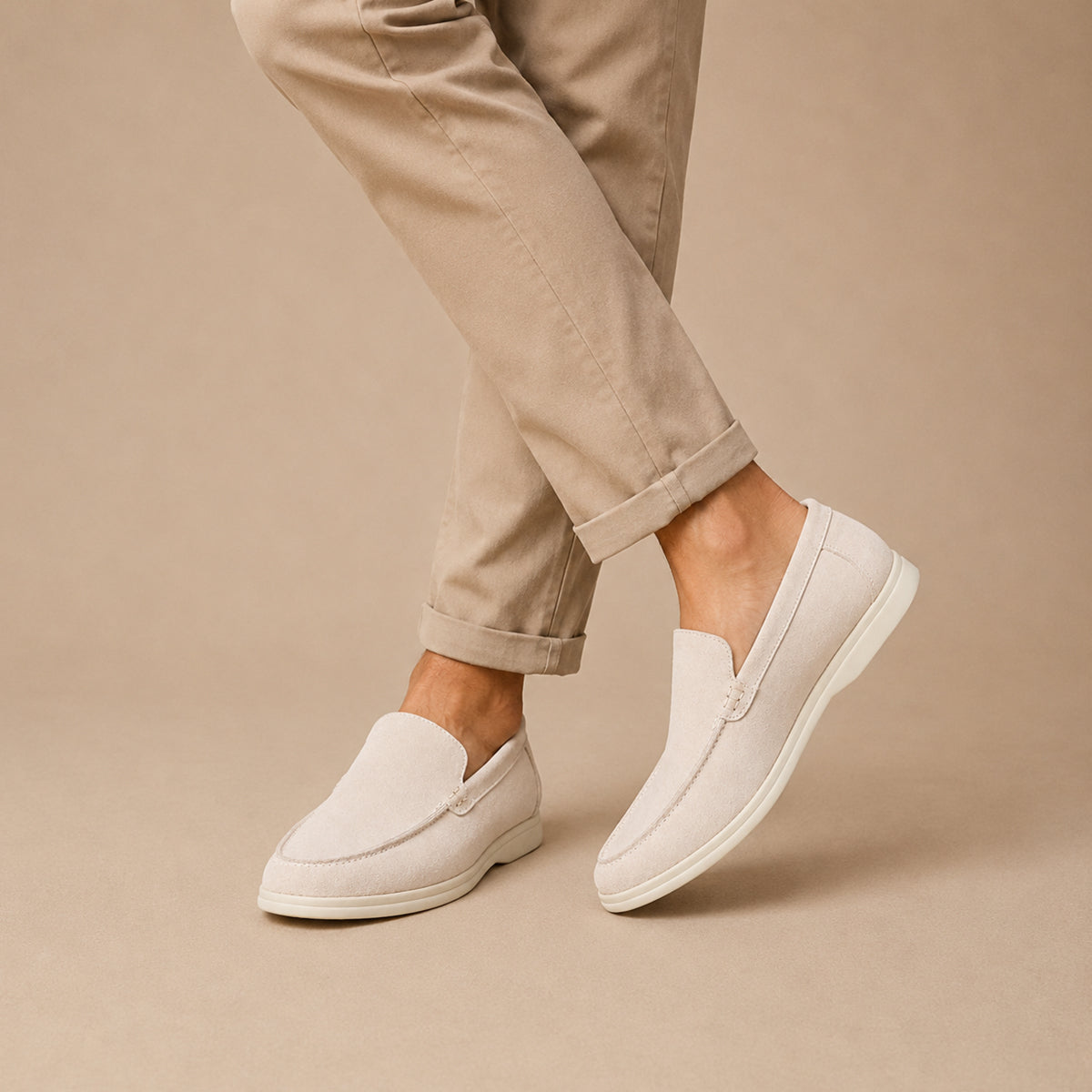The Lorne Men’s Lightweight Casual Suede Slip On Loafers