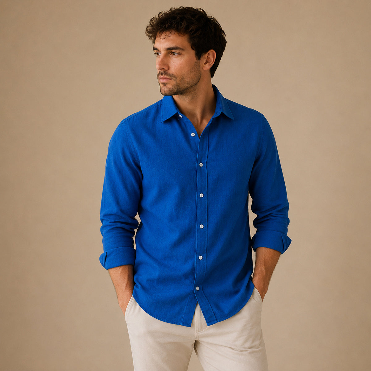 The Aspen Men’s Breathable Button Down Casual Cotton Shirt