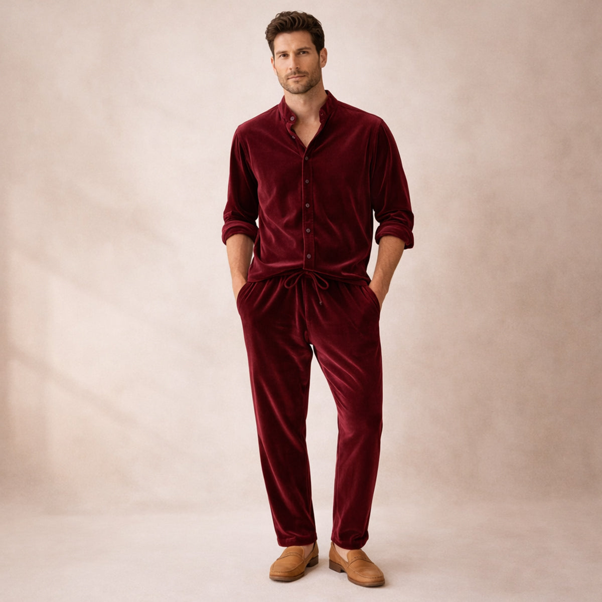 The Marble Arch  Men’s Summer Casual Set – Shirt & Trousers