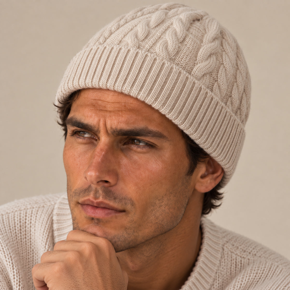 The Kingsley Men's Classic Ribbed Knit Beanie