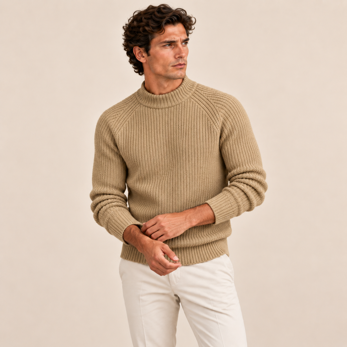 The Ely 100% Cashmere Crewneck for Men