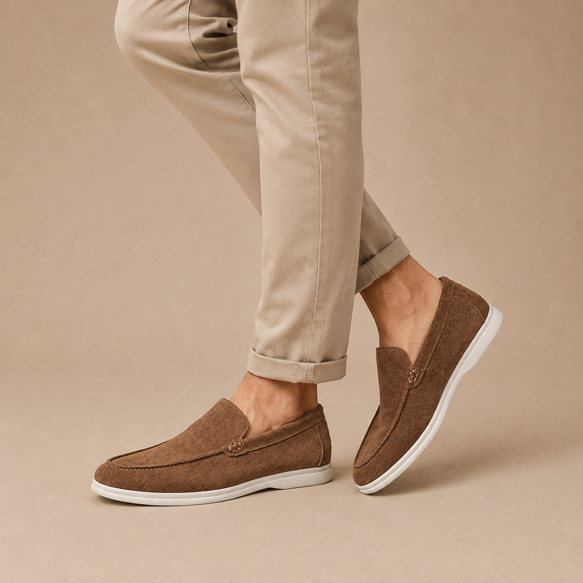 The Lorne Men’s Lightweight Casual Suede Slip On Loafers