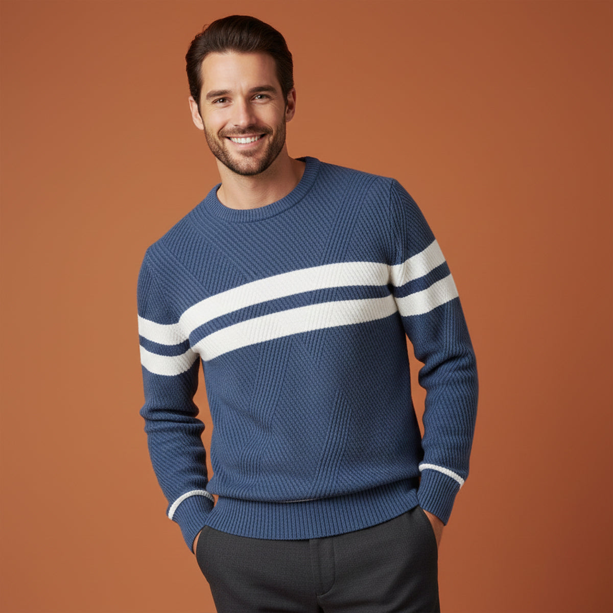 The Paris Modern Long Sleeve Autumn Sweater for Men