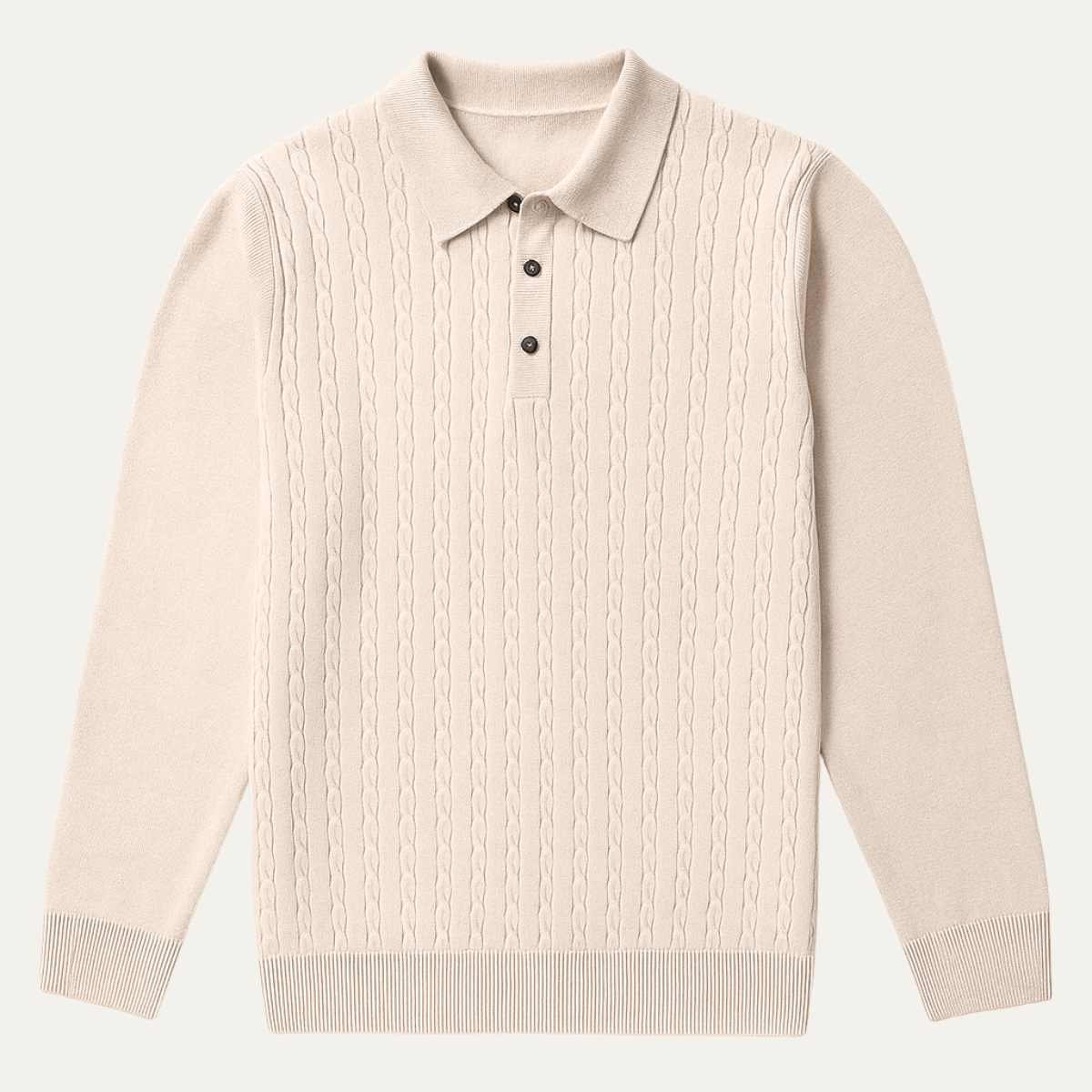 The Soverato Men’s Soft Cotton Casual Knit Polo Sweater