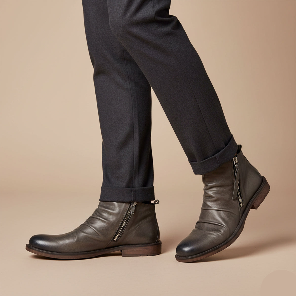 The Rue Honoré Men’s Leather Boots - Luxury Shoes