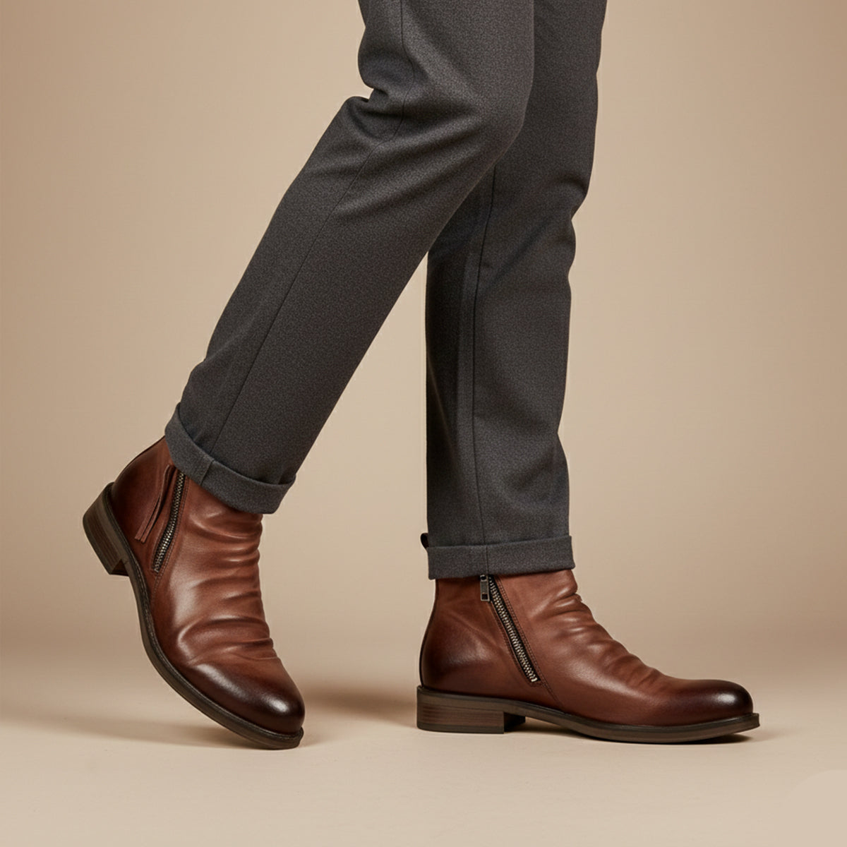 The Rue Honoré Men’s Leather Boots - Luxury Shoes