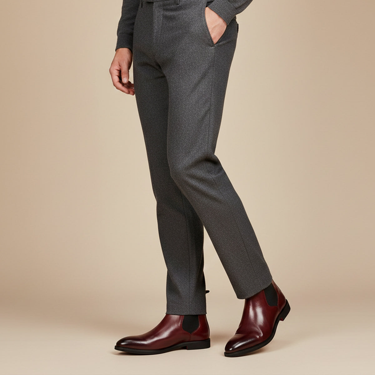 The Cobblestone Men’s Classic Ankle Slip On Leather Boots