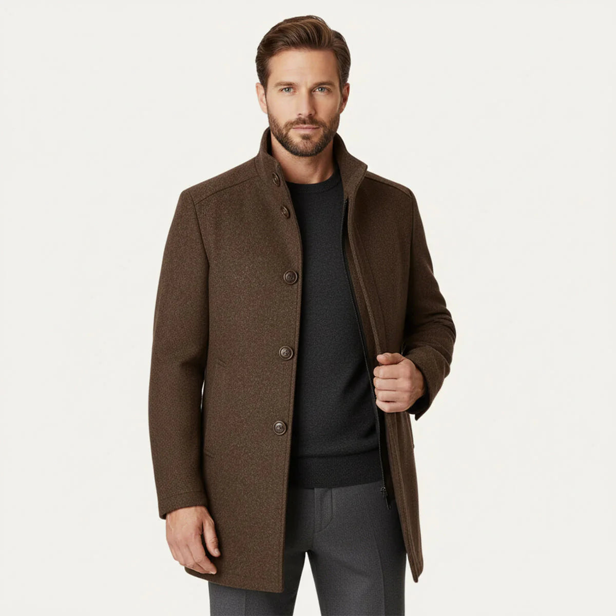 The Vienna Wool Coat – Men’s Classic Winter Overcoat