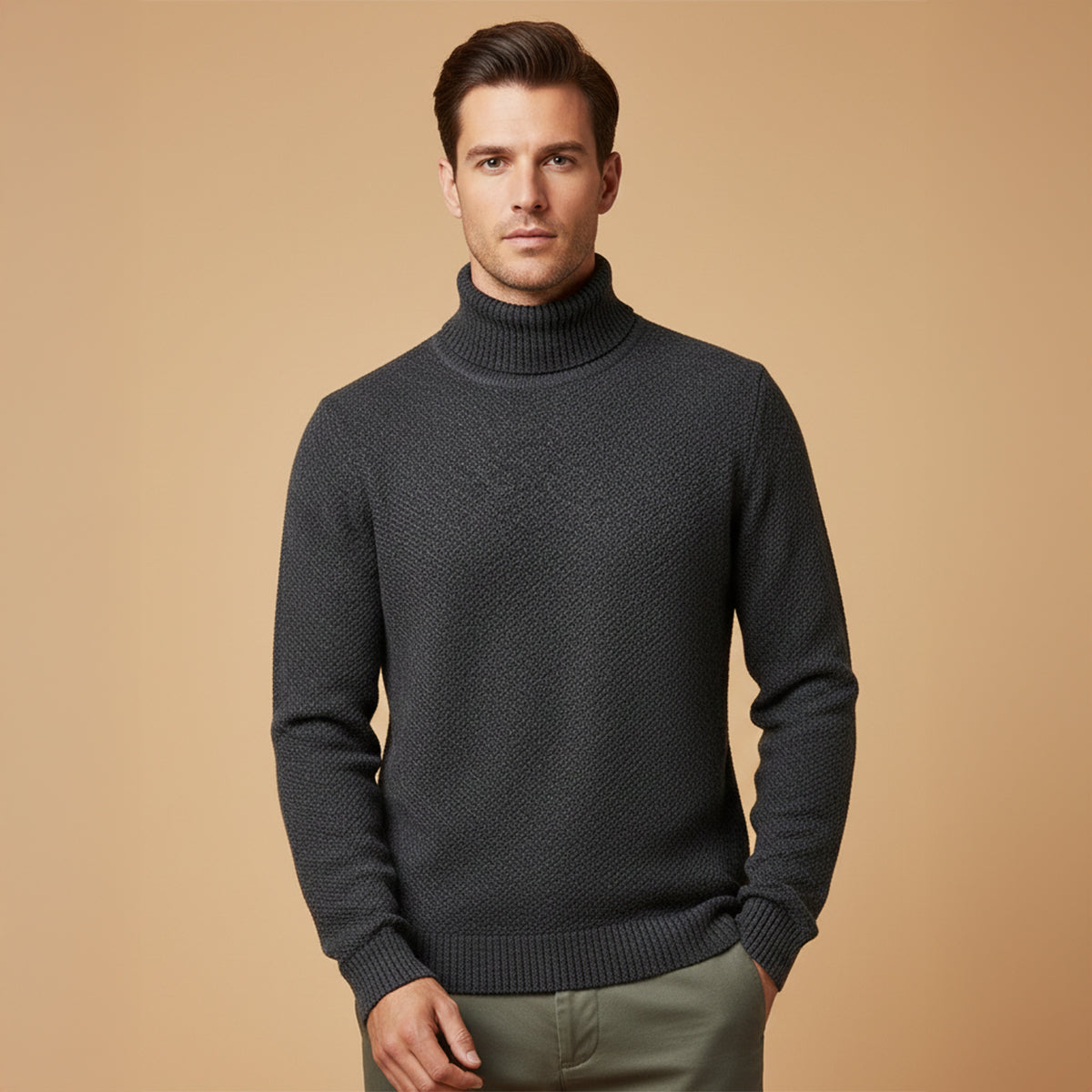 The Highclere Merino Turtleneck for Men
