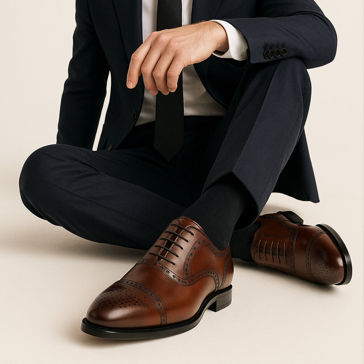 The Malcesine Men’s Leather Dress Shoes – Cowhide Formal Dress Shoes