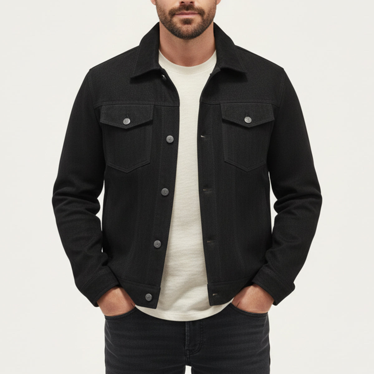 Men's Vintage Suede Cargo Jacket