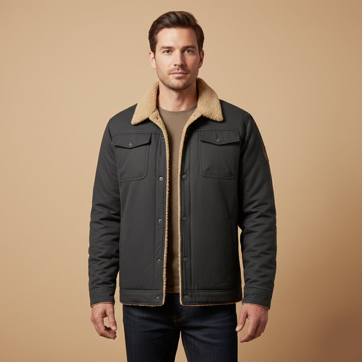 The New York Warm Fleece Lined Winter Coat for Men