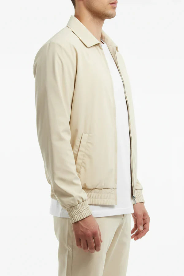 The Reno Men's Premium Tech Tracksuit Set - Beige
