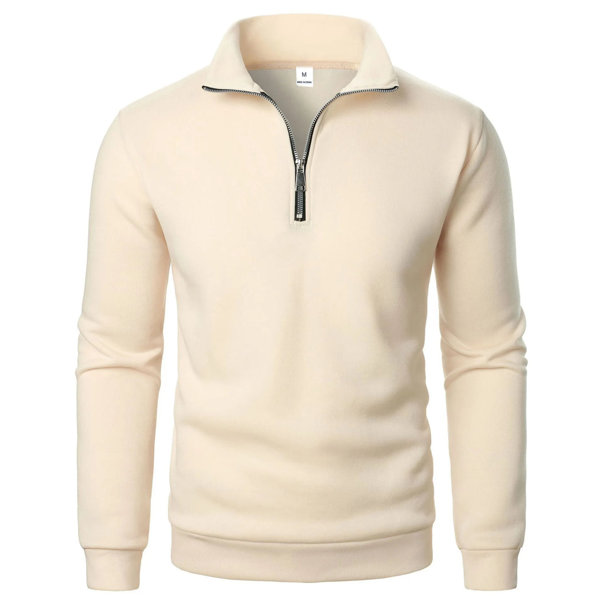 The Malibu Men’s Slim Fit Quarter Zip Mock Neck Sweater