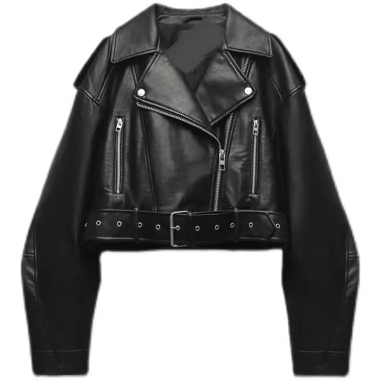 Women's Black Cropped Vintage Jacket