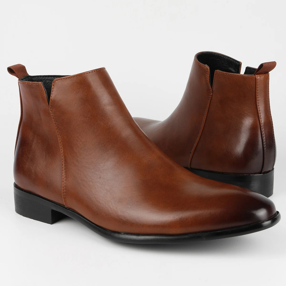 The Ventura Men's Leather Chelsea Dress Boots