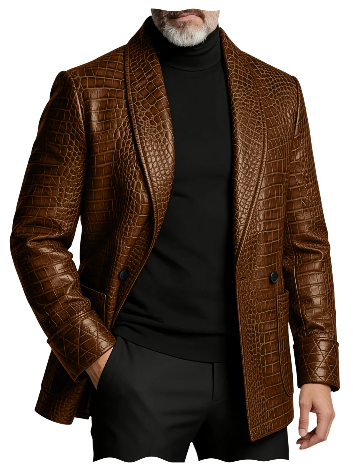 The Calistoga Men’s Slim Fit Embossed Blazer Jacket