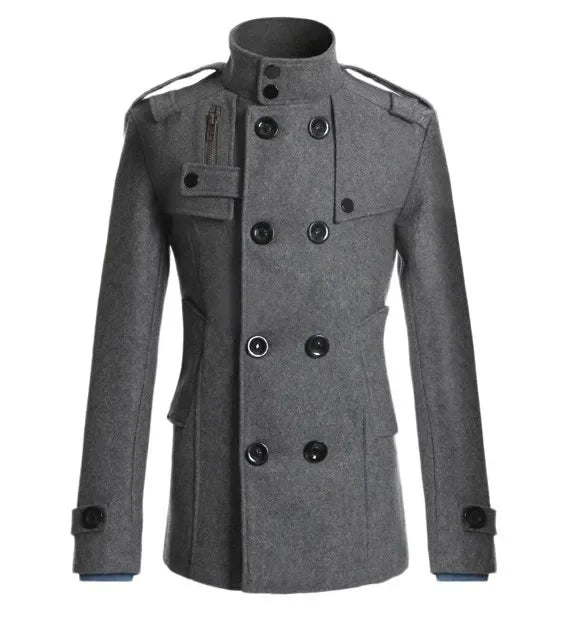 The San Marino Men’s Double Breasted Slim Fit Coat