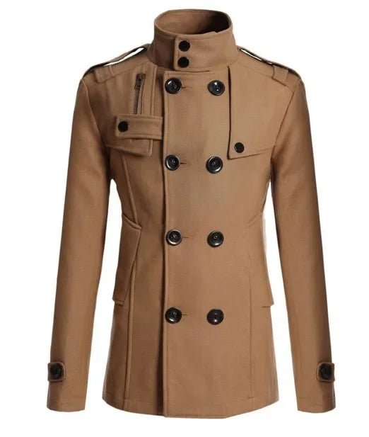 The San Marino Men’s Double Breasted Slim Fit Coat