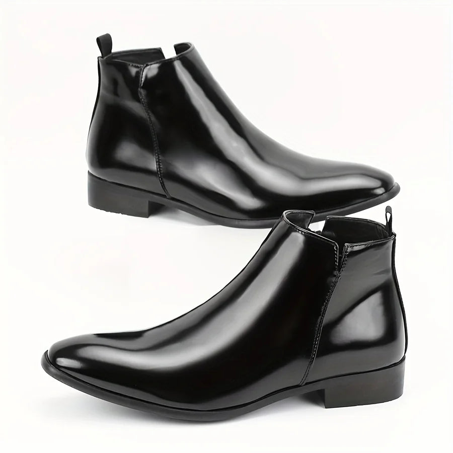 The Ventura Men's Leather Chelsea Dress Boots
