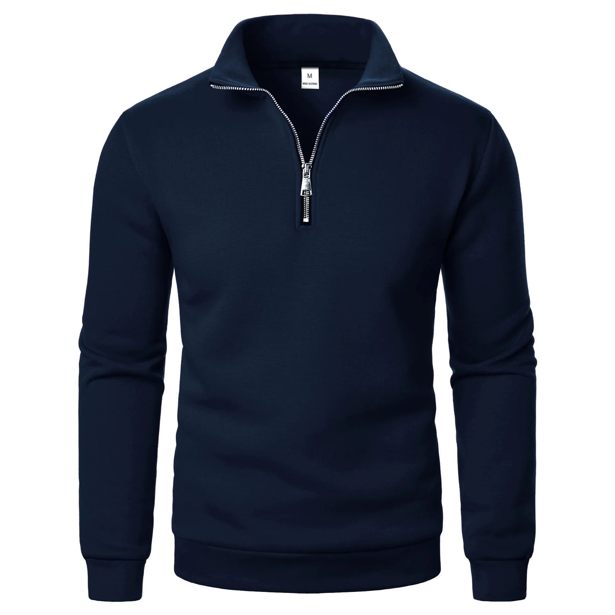 The Malibu Men’s Slim Fit Quarter Zip Mock Neck Sweater