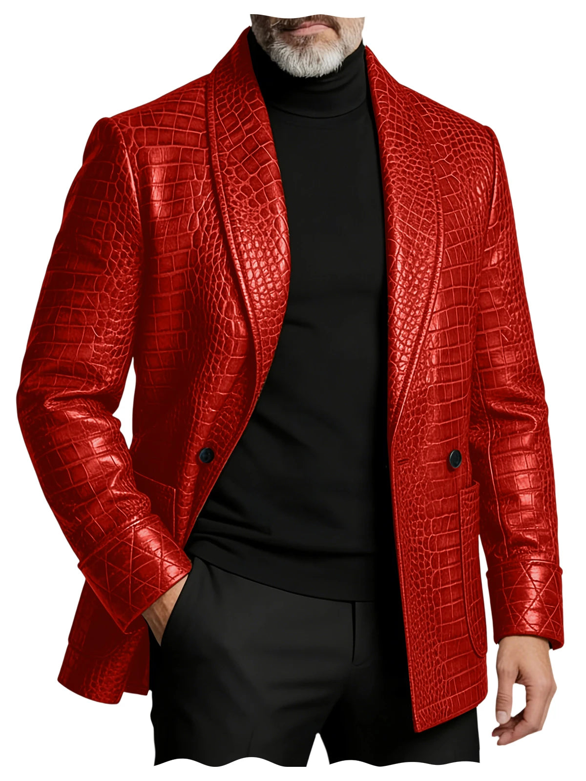 The Calistoga Men’s Slim Fit Embossed Blazer Jacket