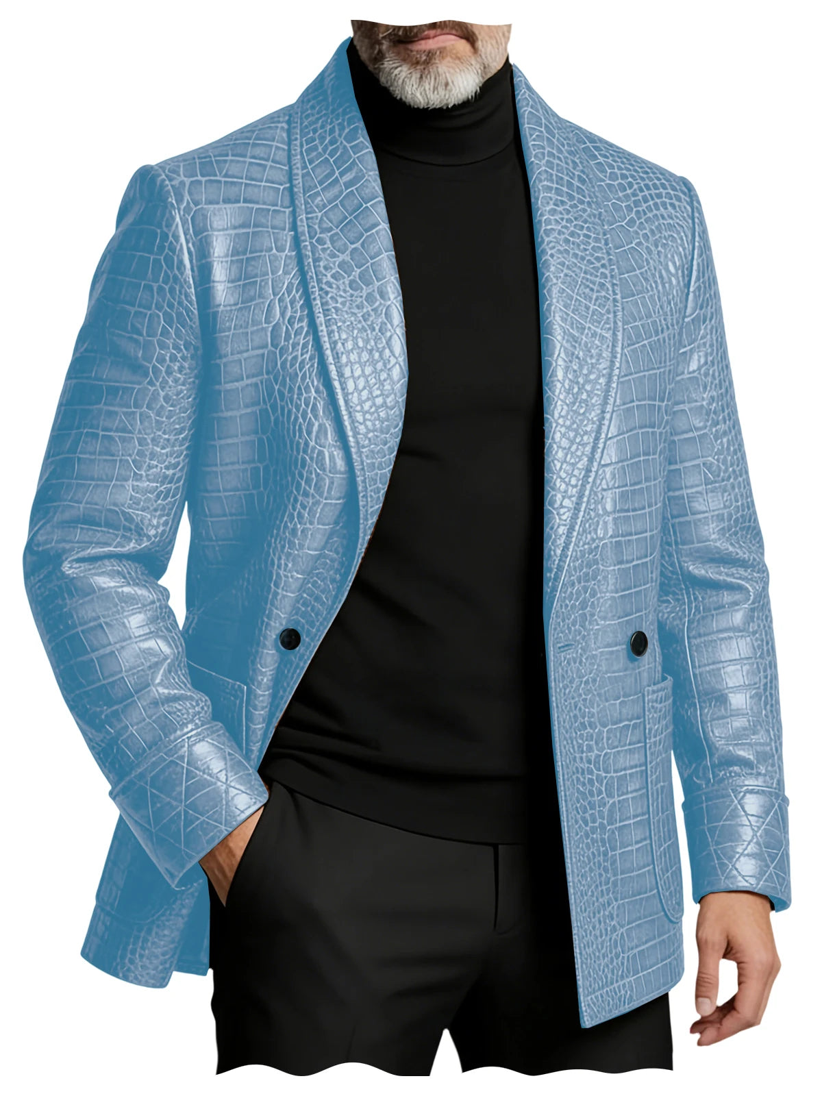 The Rutherford Men’s Slim Fit Embossed Business Jacket