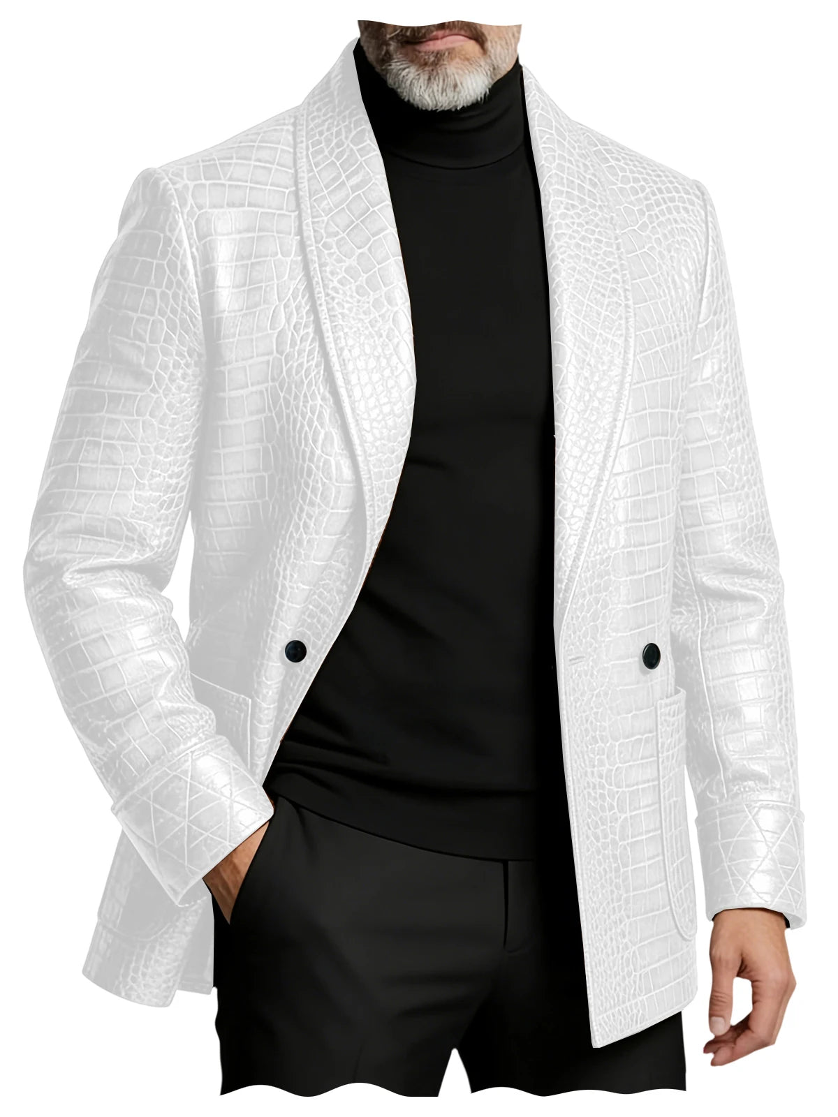 The Calistoga Men’s Slim Fit Embossed Blazer Jacket