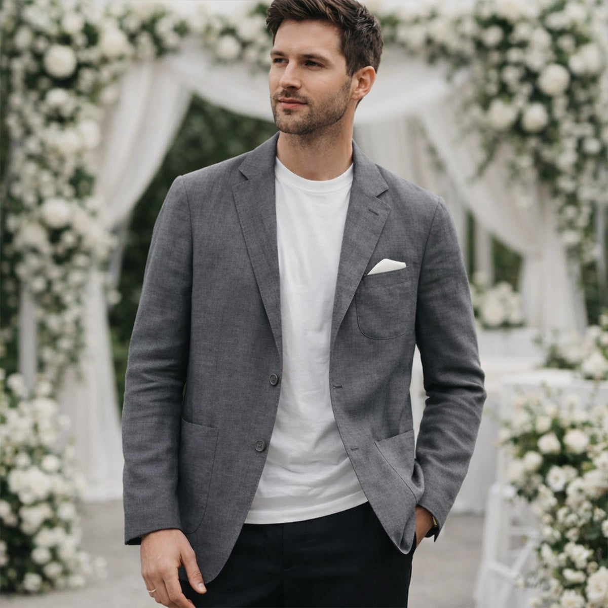 The Miami Linen Summer Blazer - Wedding Guest Men - Formal Occasions